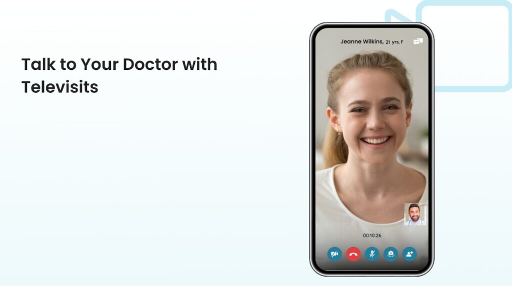 Conduct your Cobb Internal Medicine Televisit on the Healow App.
